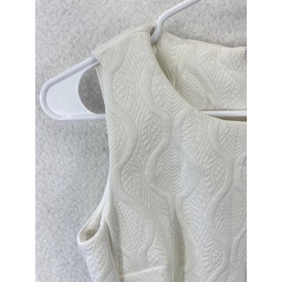 Eva Mendes Collection Solange Dress Women’s 4 White Fit Flare Midi Elegant NWT - Picture 7 of 12